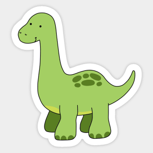 Cute baby green dinosaur Sticker